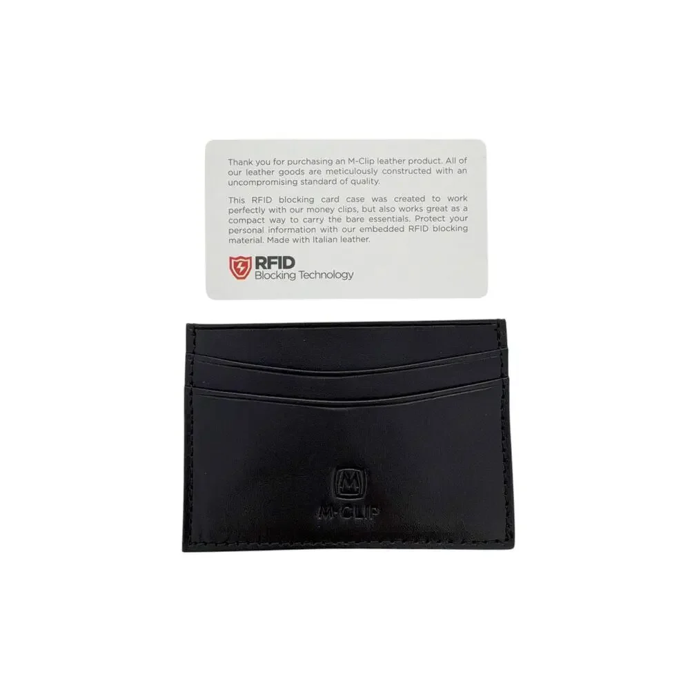 M-CLIP Leather RFID Case Horizontal in Black